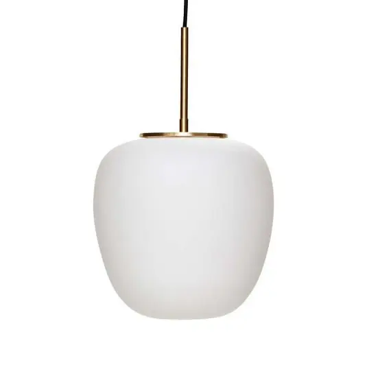 Devolución Gratuita Muse Lámpara Colgante Ø25 Opal/Brass - Hübsch