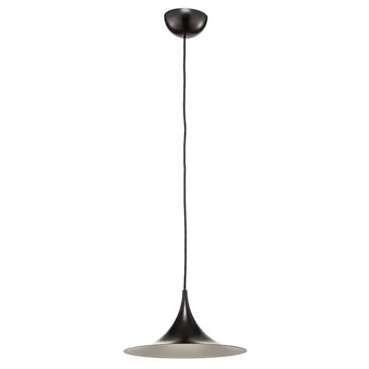 Rebajas Semi Lámpara Colgante Ø30 Negro Mate - GUBI