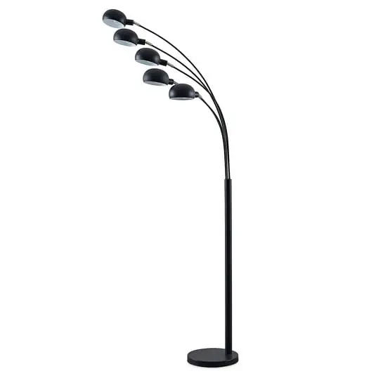 Jewa 5 Lámpara de Pie Black - Lindby Económico