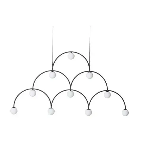 Bounce 169 Lámpara Colgante Black/Opal - Pholc Precio Económico