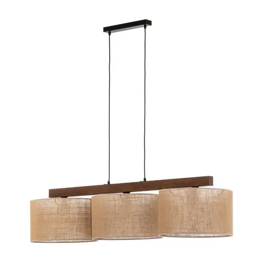 Ordenar Ahora Mismo Lámpara colgante Juta 120 cm 3 luces madera lineal
