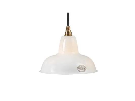 Lámpara colgante Silhouette, porcelana opalina, dosel - Coolicon Ocasión Especial