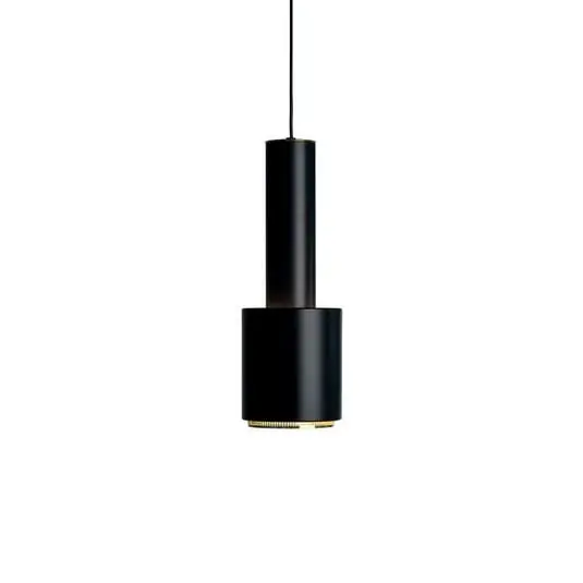 Garantía Incluida A110 Hand Grenade Lámpara Colgante Negro/Latón - Artek