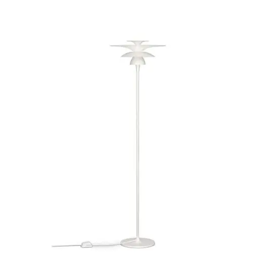 Picasso Lámpara de Pie H140 Matt White - Belid Marca Reconocida
