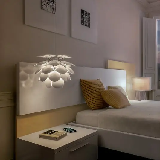 Tendencia Discoco Lámpara Colgante Ø35 Blanco - Marset