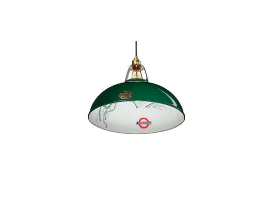 Lámpara colgante grande de diseño de 1933, Ø 40 cm, verde - Coolicon Ordenar Ahora Mismo