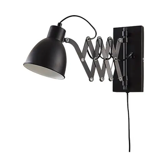 Última Oportunidad Merle Aplique de Pared Black - Lindby