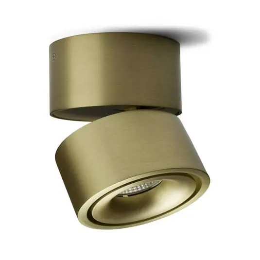 Easy W100 LED Spot montado en superficie 2700K Brass - Antidark Oferta Limitada