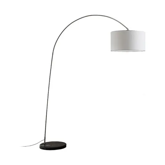 Exclusivo Belinda Lámpara de Pie White/Nickel - Lindby