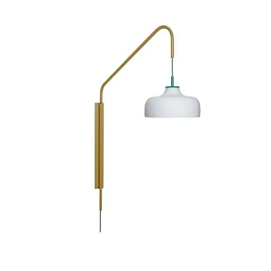 Current Aplique de Pared Green/Khaki - Hübsch Hecho A Mano
