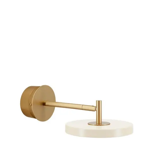 Envío Inmediato Asteria Aplique de Pared HW Short Pearl White - UMAGE