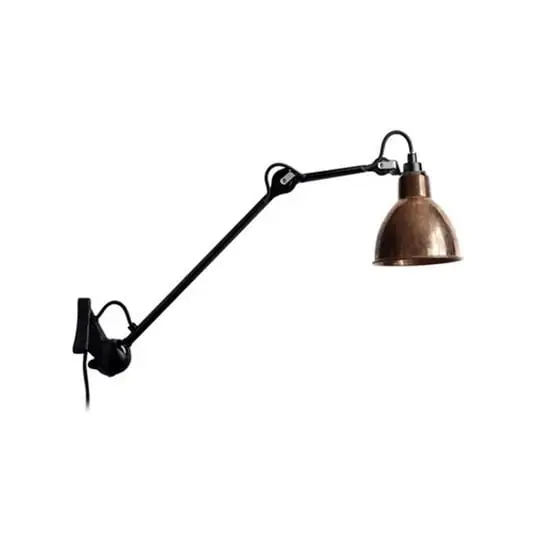 Promoción 222 Aplique de Pared Negro/Cobre Crudo - Lampe Gras