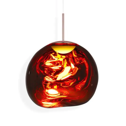 Lámpara colgante LED Melt, Ø 50 cm, cobre, plástico - Tom Dixon Nueva Colección
