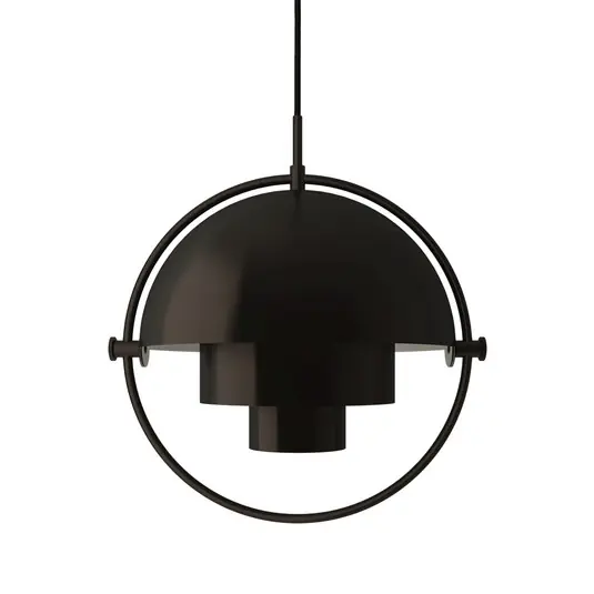 Económico Multi-Lite Lámpara Colgante Chica Negro Latón - GUBI
