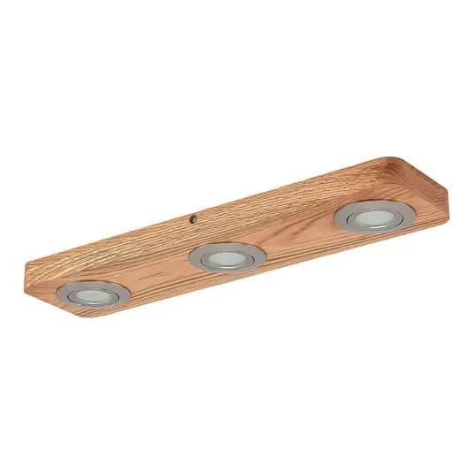Última Oportunidad Mikari 3 LED Lámpara de Techo Wood - Lindby