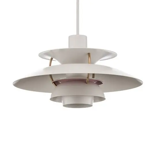 Popular PH 5 Mini Lámpara Colgante Modern White - Louis Poulsen