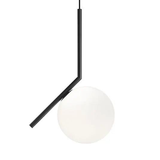 IC S1 Lámpara Colgante Negro Mate - Flos Profesional