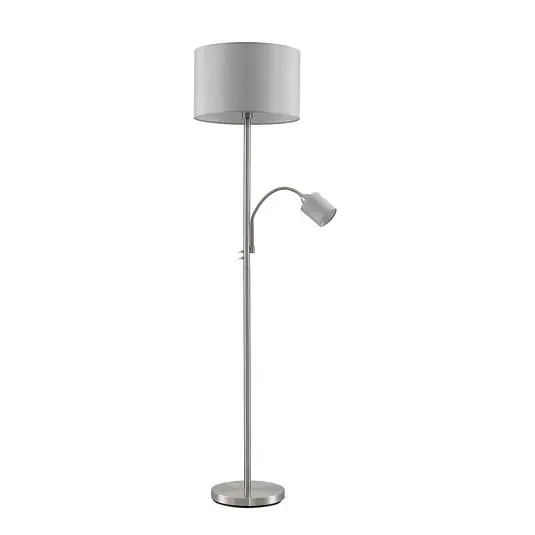 Colima Lámpara de Pie Nickel/Grey - Lindby Barato