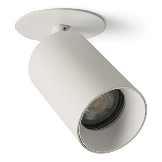 Envío Inmediato SpotOn Semi Empotrable Blanco - Antidark