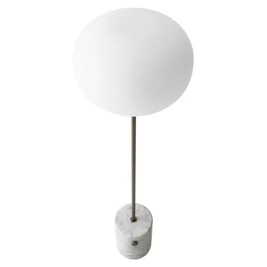 JWDA Lámpara de Pie Carrara Marble/Bronzed Brass - Audo Copenhagen Disponible Ahora