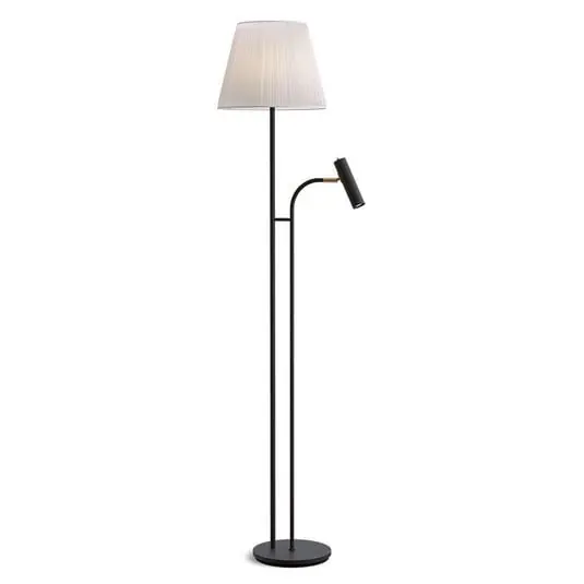 Barato Slender Lámpara de Pie Black/Off-White - Belid
