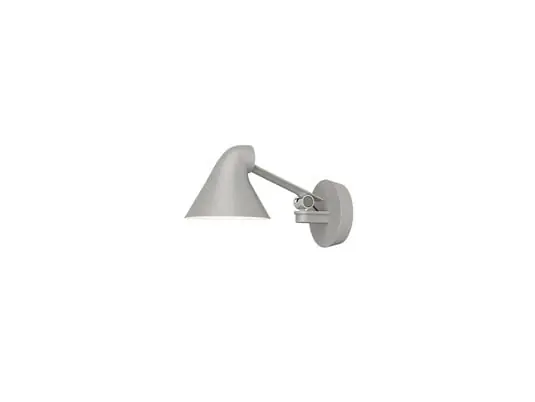 Aplique de pared LED NJP Box HW Short 2700K, gris - Louis Poulsen Profesional