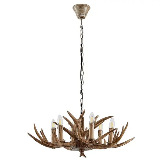 De Moda Tejask 6 Lámpara Colgante Ø70 Brown - Lindby