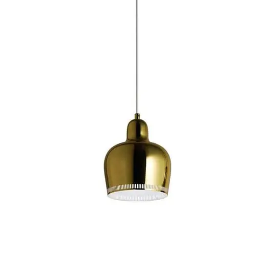 A330S Golden Bell Lámpara Colgante Brass/White - Artek Última Versión