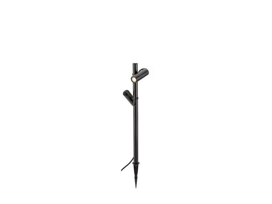 Helia Slim Pole 2 Spot Exterior w/Spike IP65 Black - SLV Mejor Calidad