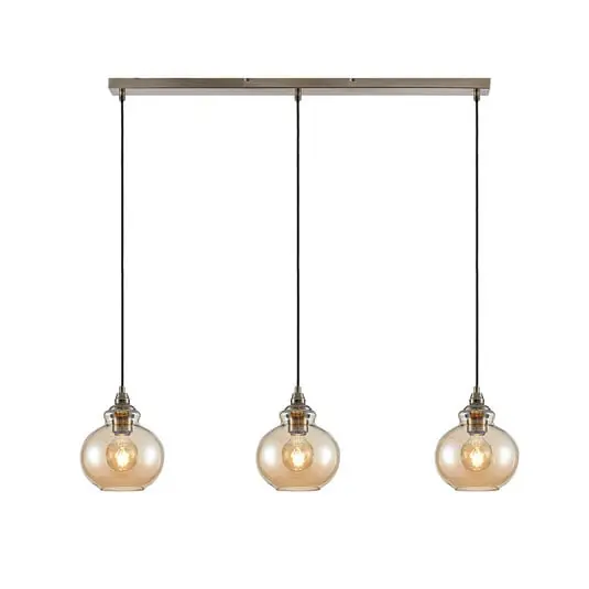 Directo De Fábrica Tymoni Lámpara Colgante Amber/Wood - Lindby