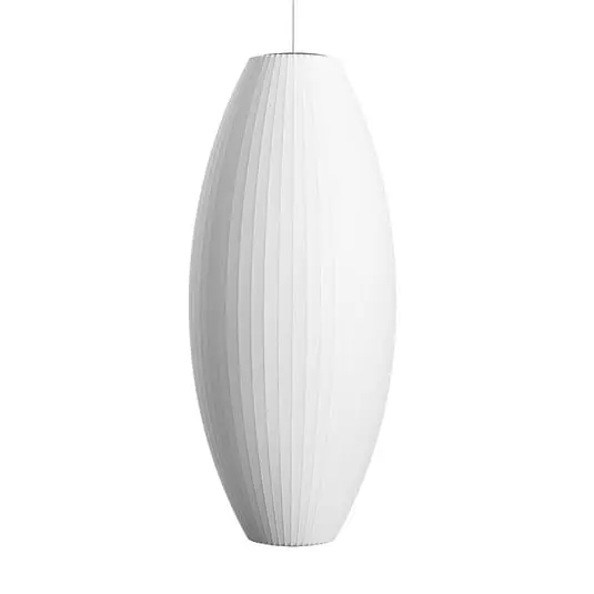 Nuevo Modelo Lámpara colgante Nelson Cigar Bubble L, Ø 38 cm, blanca - HAY