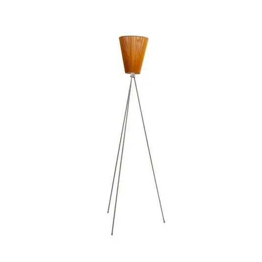 Envío Internacional Oslo Wood Lámpara de Pie Acero/Caramel - Northern