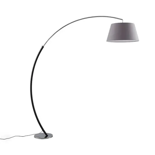 Premium Evelyna Lámpara de Pie Grey/Chrome/Black - Lucande