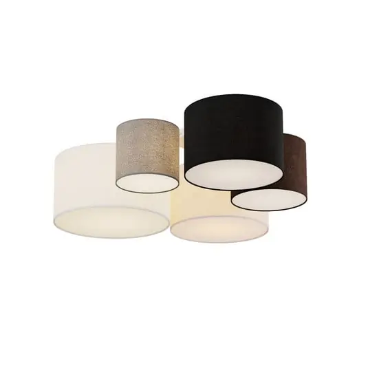 Comprar En Línea Laurenz 5 Lámpara de Techo Brown/Beige - Lindby