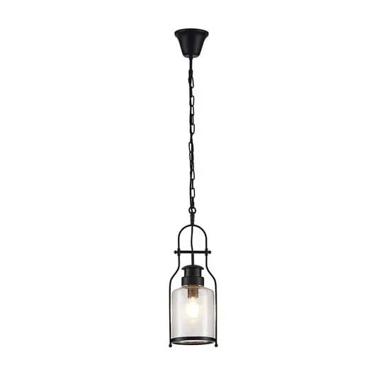 Envío Internacional Rozalie Lámpara Colgante Clear/Black - Lindby