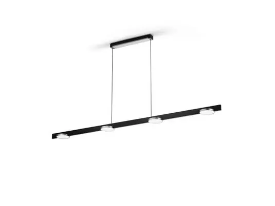 Lámpara colgante lineal Inlay S1800, negro/plata - Light-Point Mayoreo