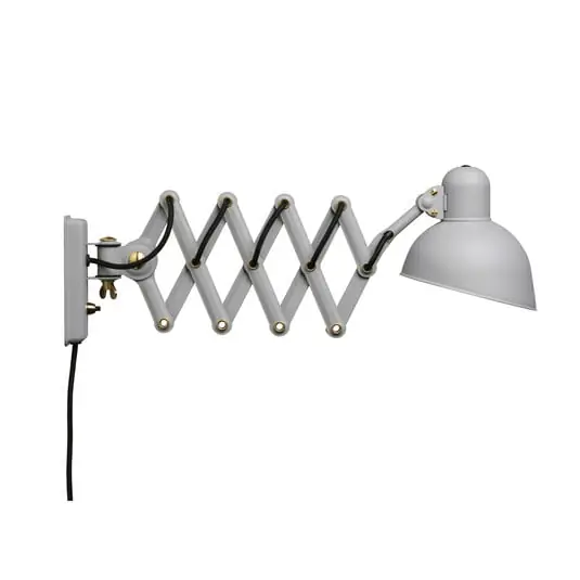 Kaiser idell 6718-W aplique de pared con enchufe gris, FRITZ HANSEN Precio Bajo