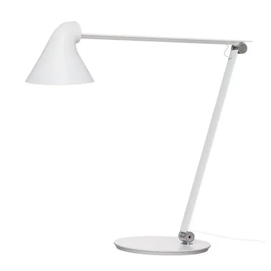 Lámpara de mesa NJP con pie blanco 2700 K - Louis Poulsen Envío Internacional