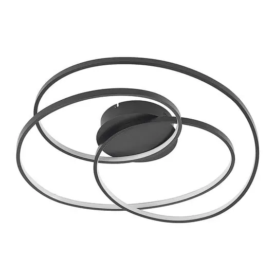 Alta Calidad Kateryna LED Lámpara de Techo Ø60 Black - Lindby
