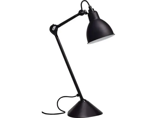 Nuevo Modelo 205 Lámpara de Sobremesa Negro/Negro - Lampe Gras