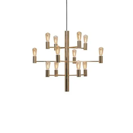 Stock Limitado Manola 12 Chandelier Satin Latón - Herstal