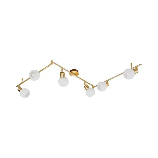 Garantía Incluida Eleina 6 Lámpara de Techo Brass - Lindby