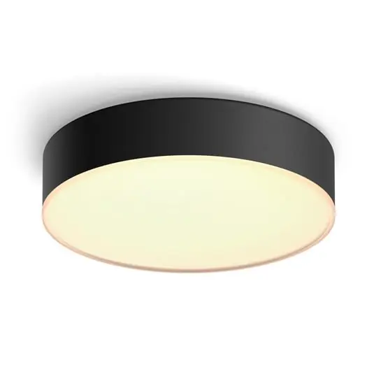 Popular Hue Enrave S Lámpara de Techo White Amb. Black - Philips Hue