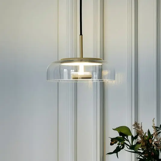 Blossi 1 Lámpara Colgante Nordic Oro/Transparente - Nuura Premium
