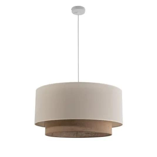 Oferta Lámpara colgante Boho, Ø 60 cm, 1 luz, crudo/yute