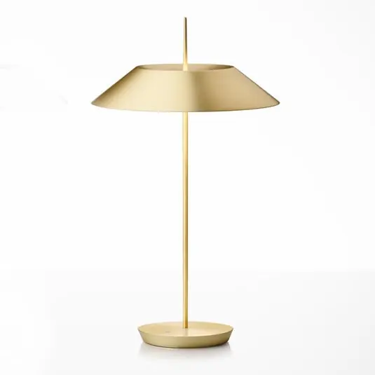 Descuento lámpara de mesa LED Mayfair, dorado mate - Vibia
