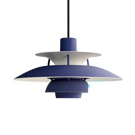 Oferta Limitada Lámpara colgante PH 5 Mini, azul, Ø 30 cm - Louis Poulsen