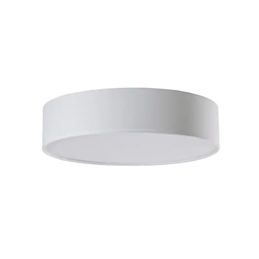 Plafón Sebatin Ø50 Blanco/Níquel - Lindby Artesanal