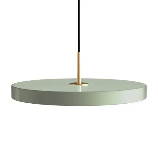 Últimas Unidades Lámpara colgante Asteria Medium LED verde claro/latón 43 cm - UMAGE