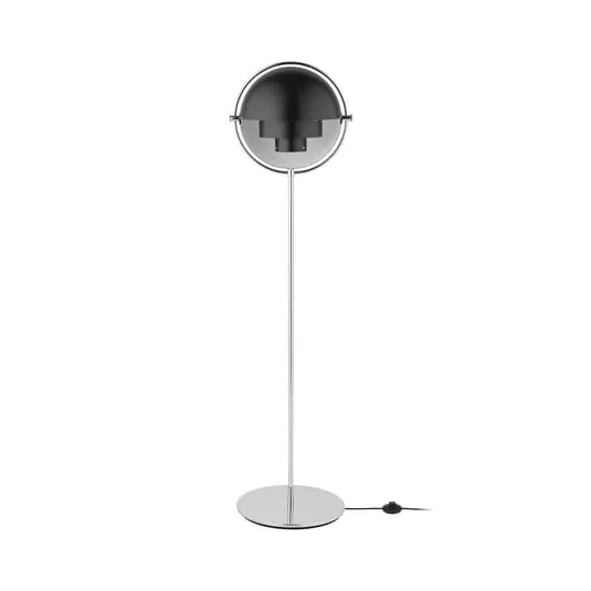 Bestseller Multi-Lite Lámpara de Pie Cromo/Negro - GUBI